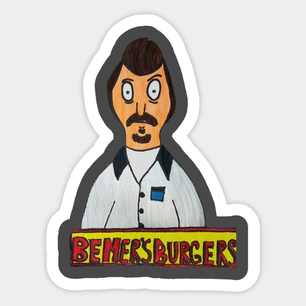 Bemer's Burgers Sticker by Bobby bemer